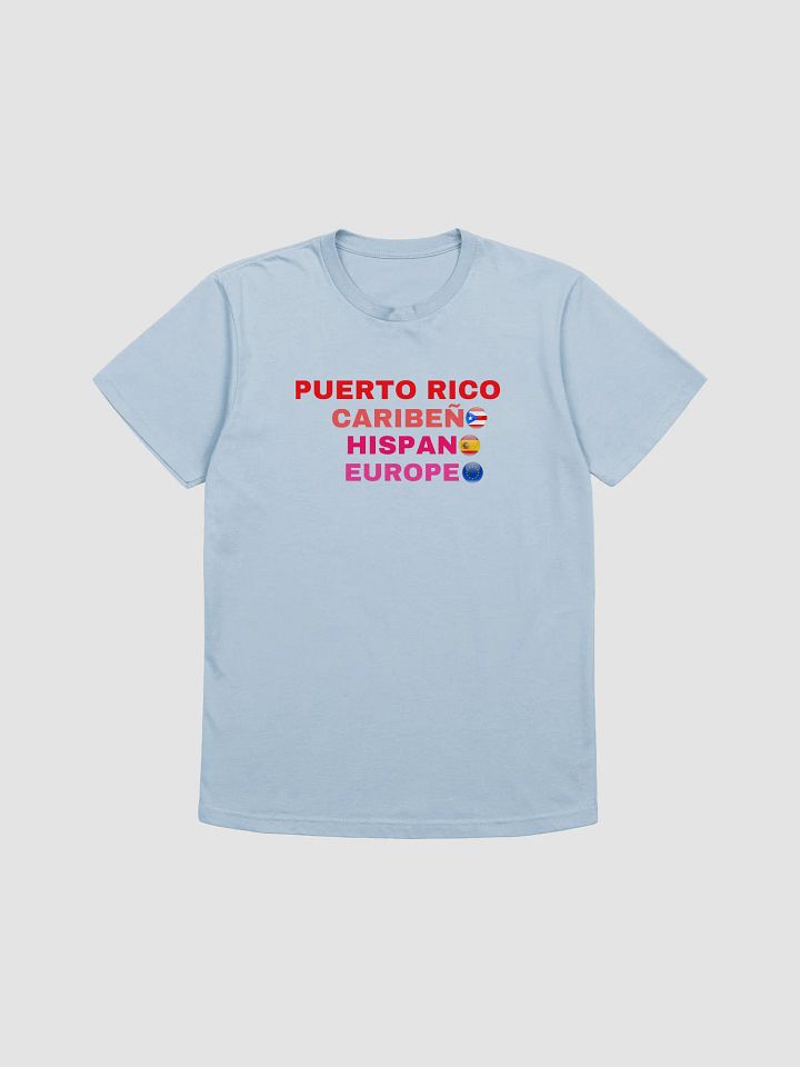 Camiseta manga corta azul - Puerto Rico Caribeño Hispano Europeo product image (1)