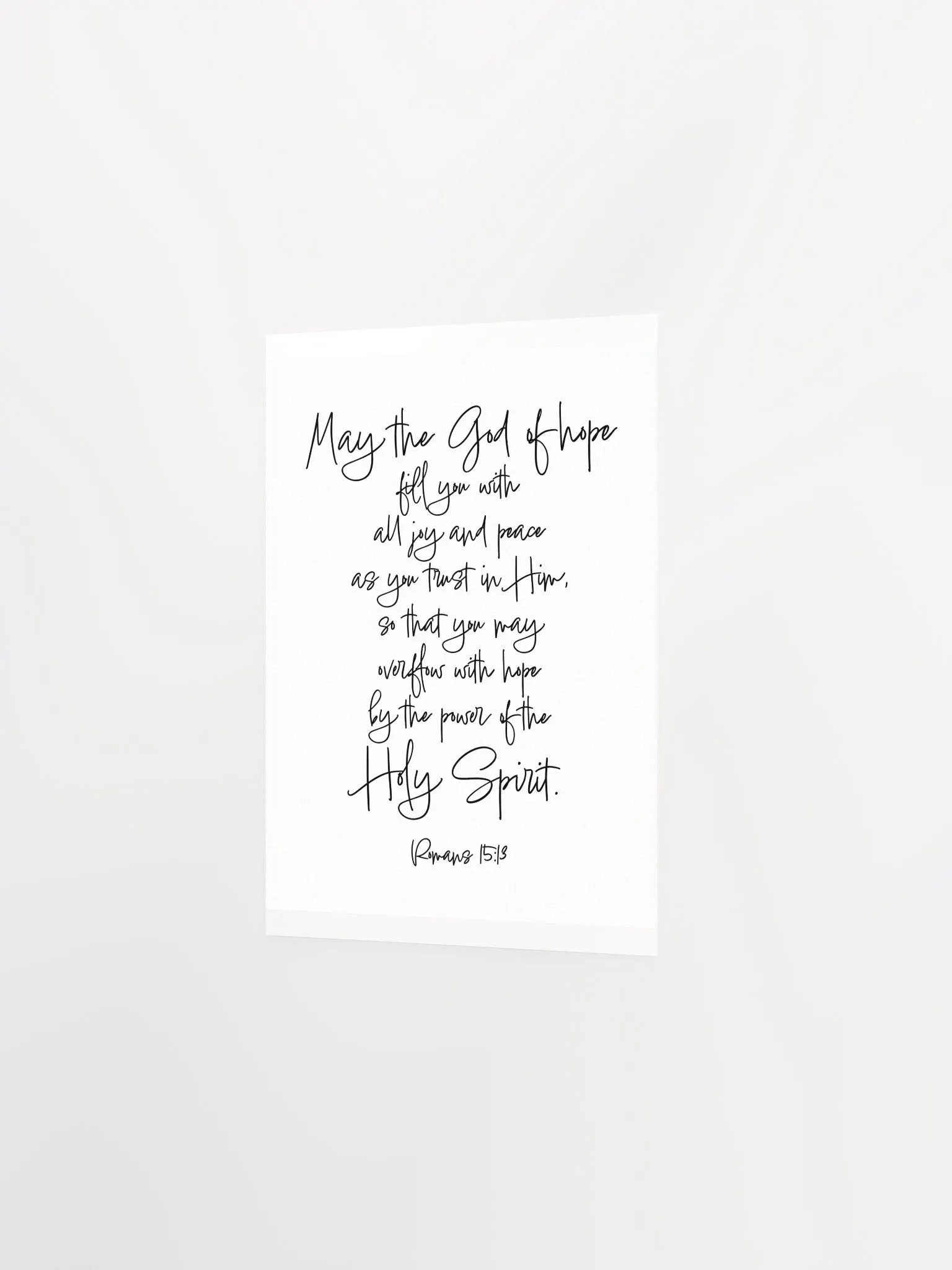 May the God of Hope Fill You with Joy and Peace - Print product image (2)