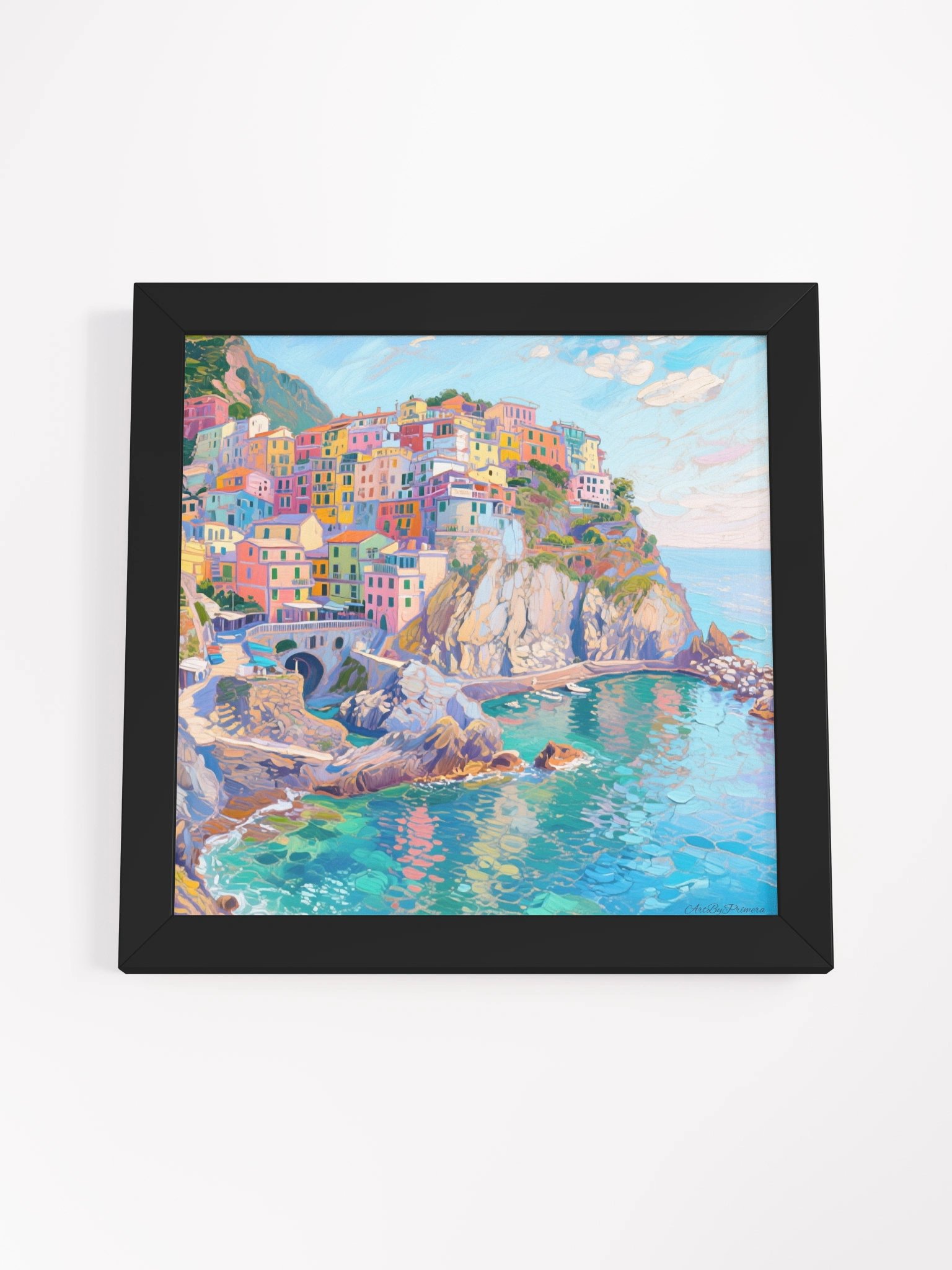 Monterosso al Mare Colorful House - Framed Poster product image (53)