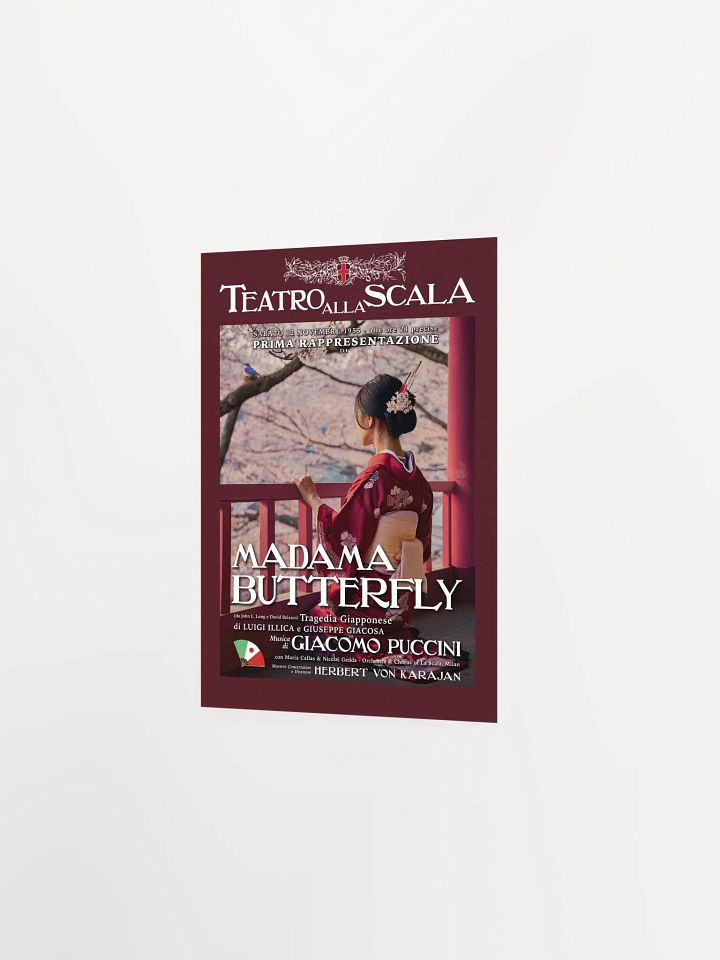 Modern La Scala Madame Butterfly Opera Poster product image (2)