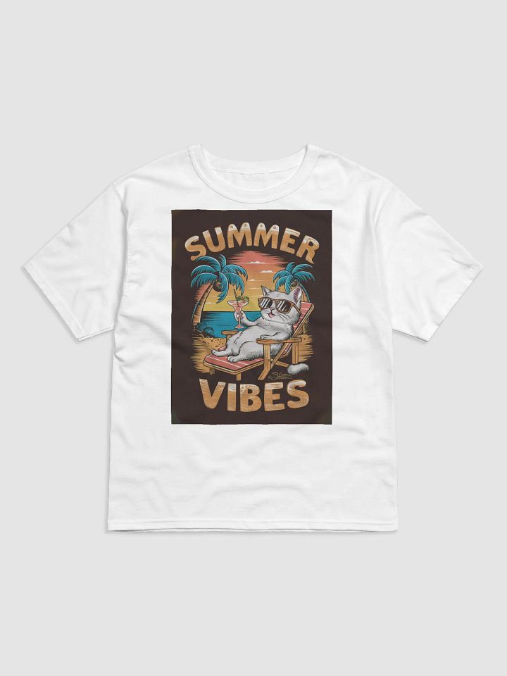 Chill Cat Summer Vibes T-Shirt product image (2)