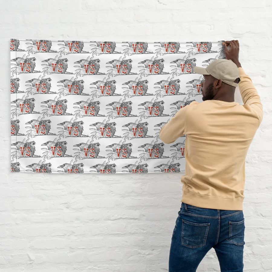 Crow vs Lion Flag product image (11)
