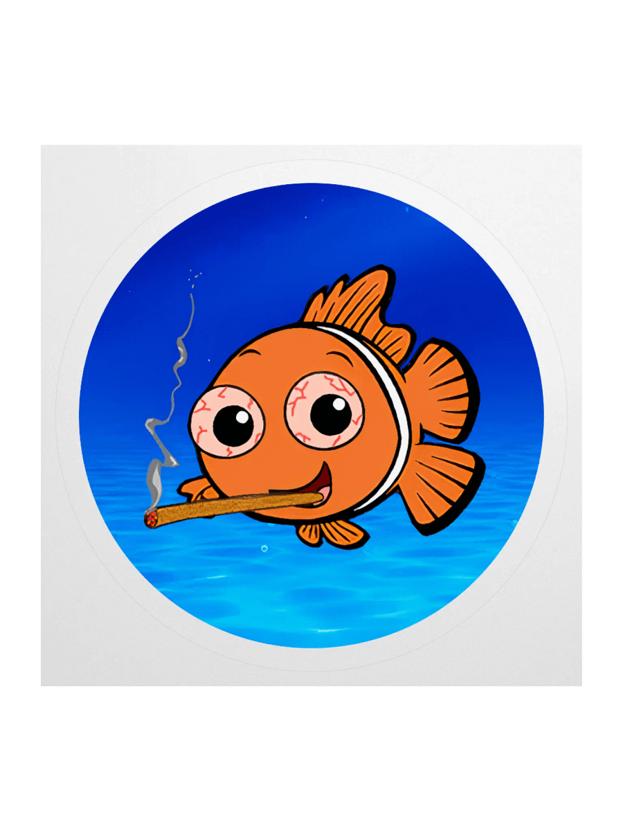 Lowkey Fishy Sticker (with backdrop) product image (2)