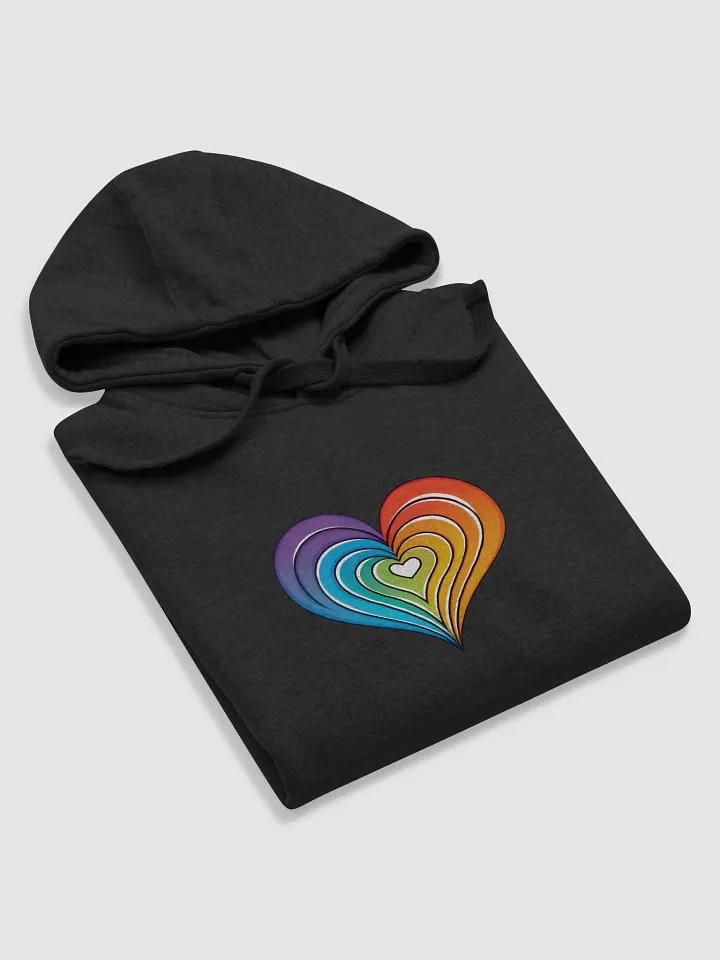 Heart logo hooded sweatshirt product image (1)