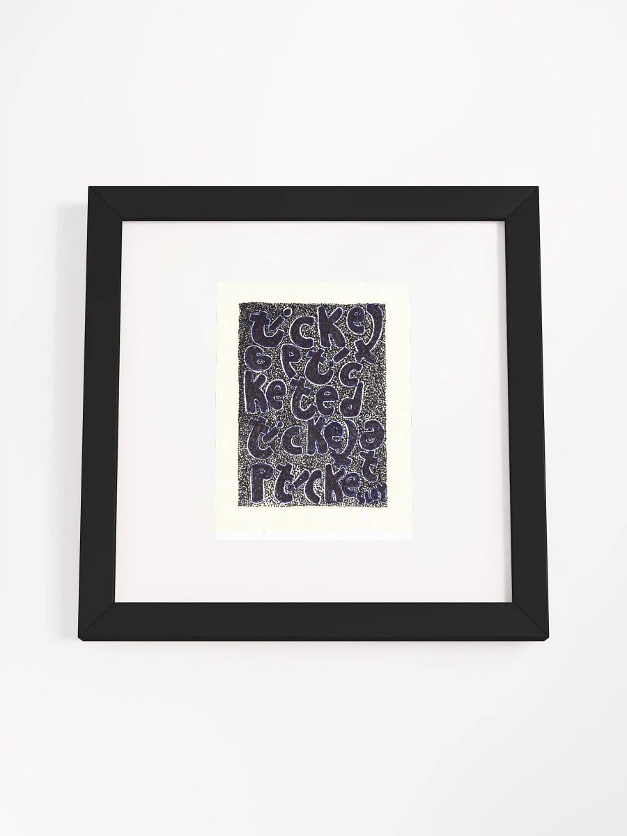 ticketed Panel Card Print Framed product image (2)