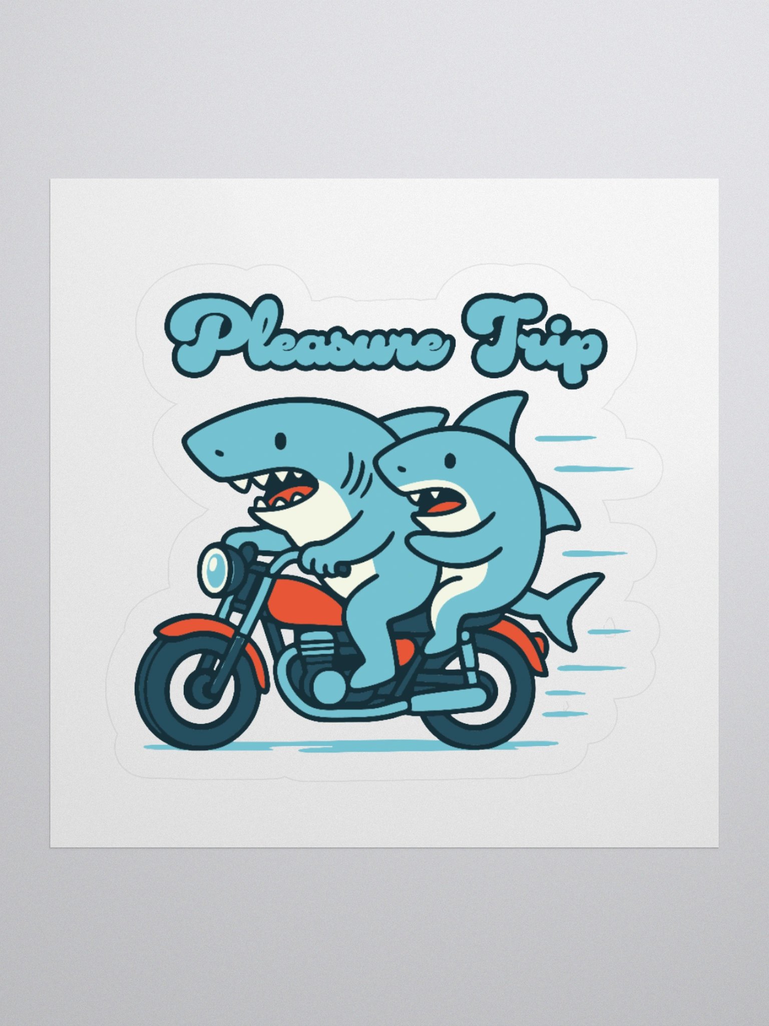 Pleasure Trip Shark Art Print & Apparel | i Roar Concept Design product image (1)