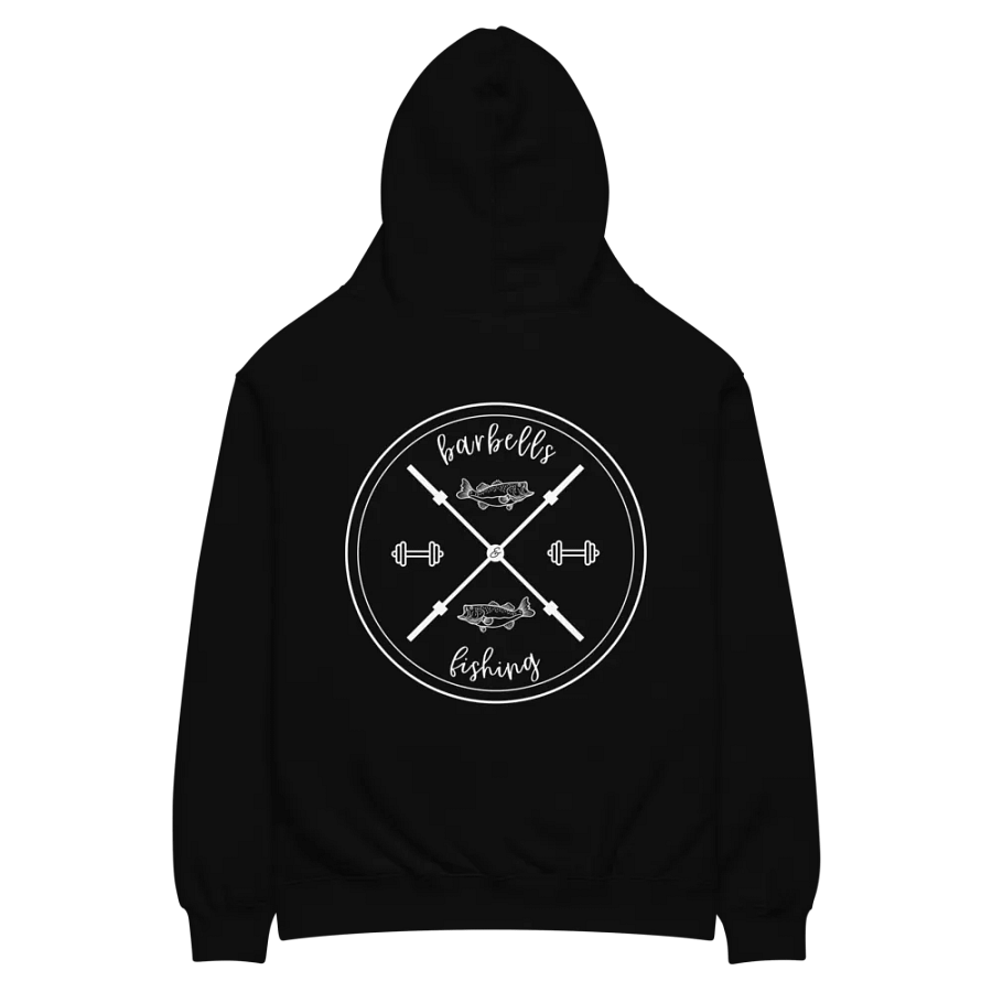 Barbells & Fishing X Emblem Unisex Hoodie product image (2)