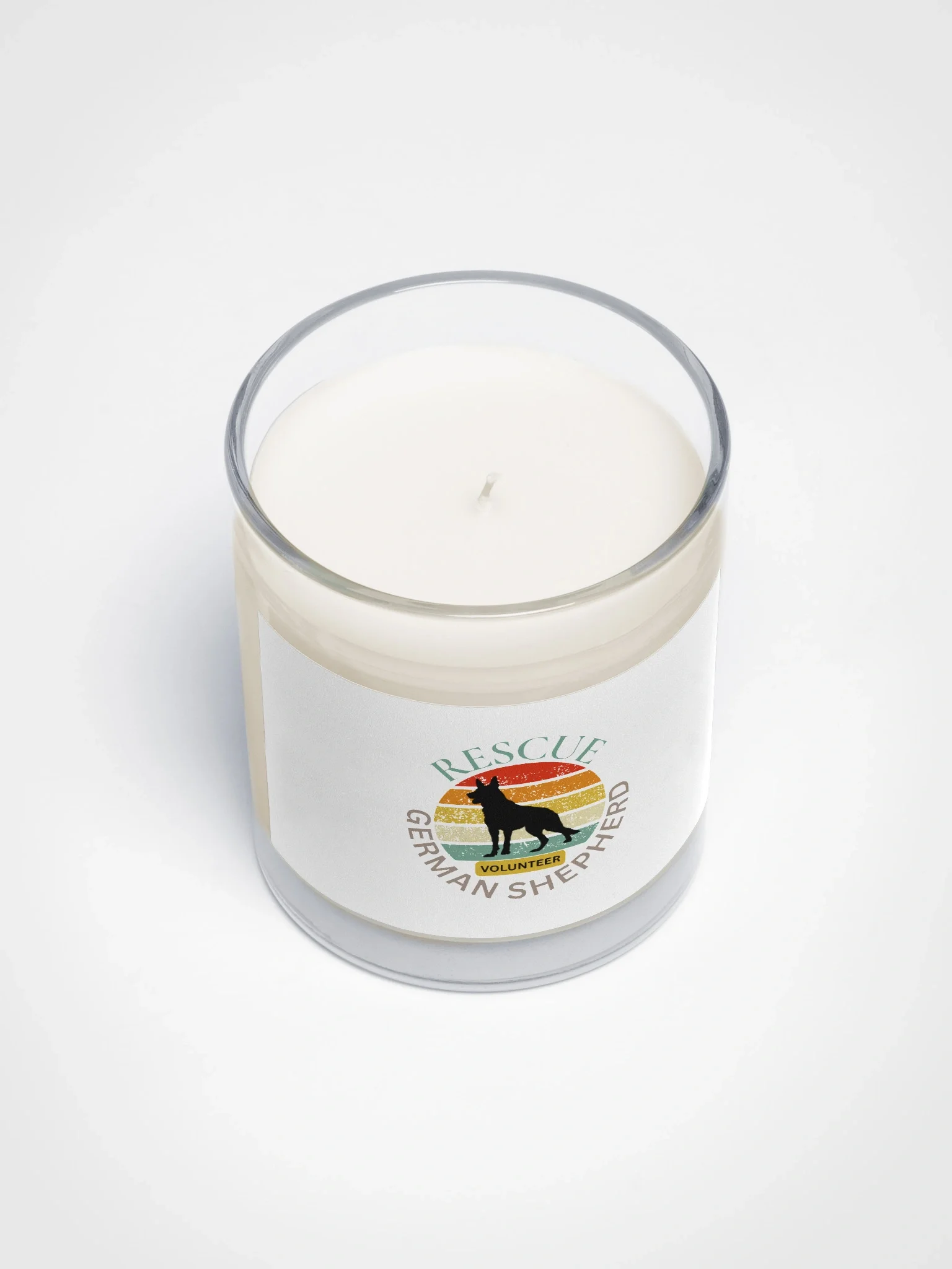 Sunset Rescue German Shepherd Candle product image (3)