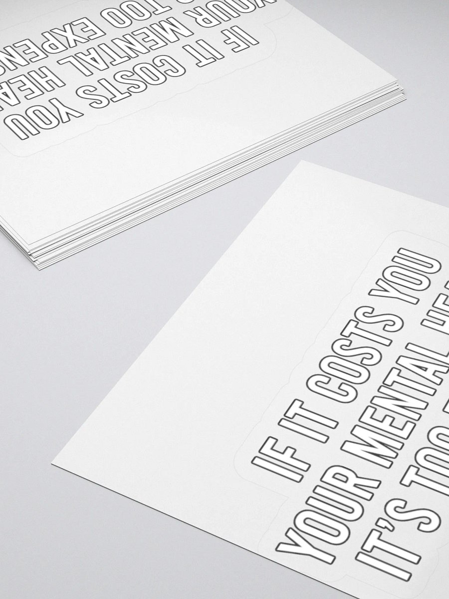 Positivity - Costs Sticker product image (11)