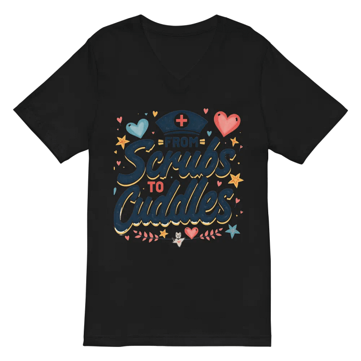 from Scrubs to Cuddles V-Neck Tee product image (3)
