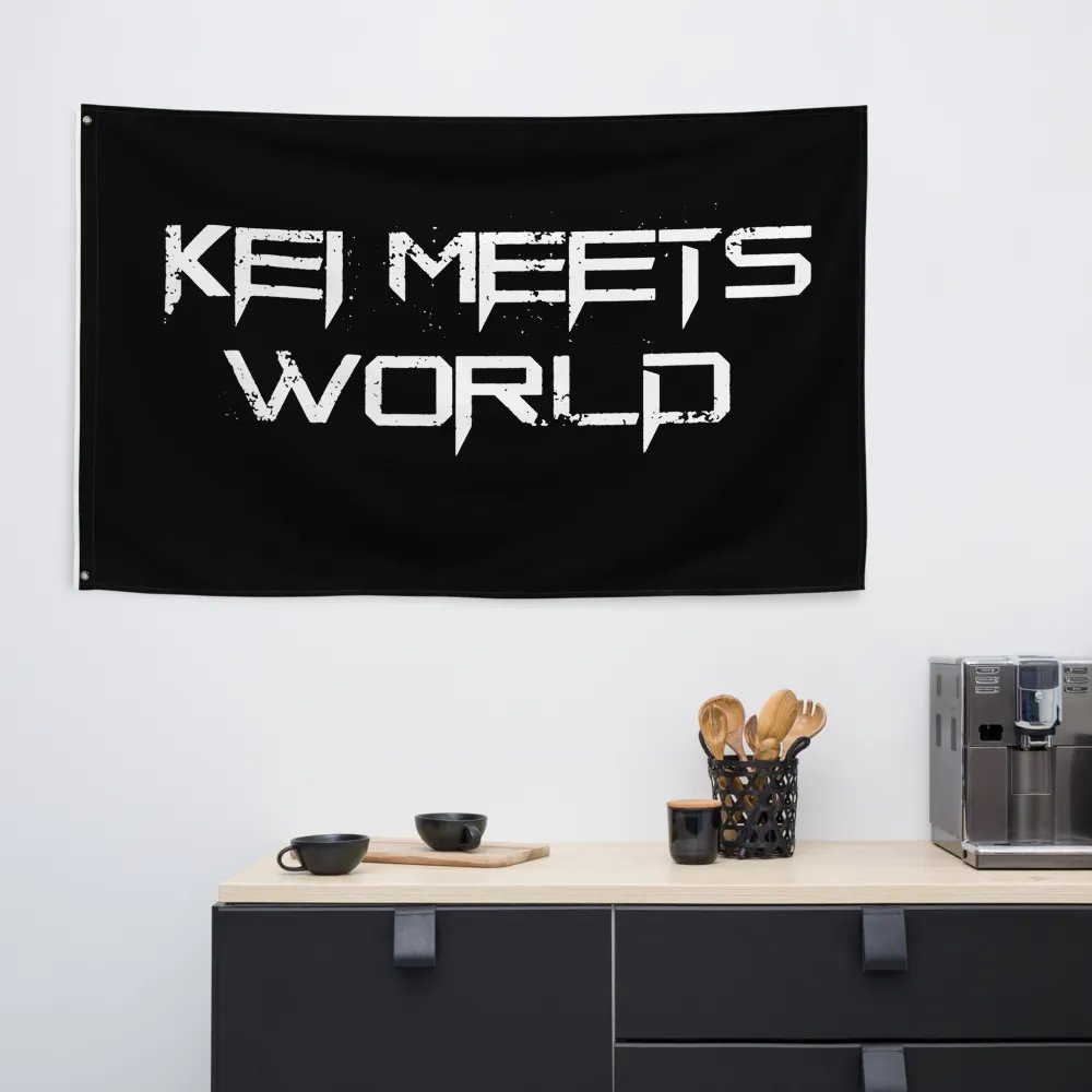 Kei Meets World Wall Flag product image (6)