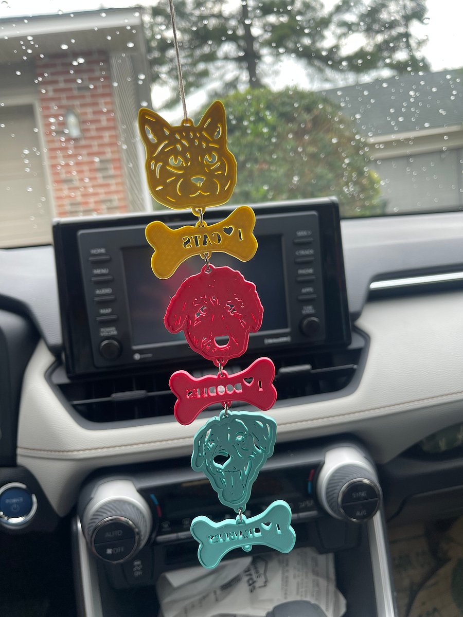 3 Pet Rearview Charm product image (4)