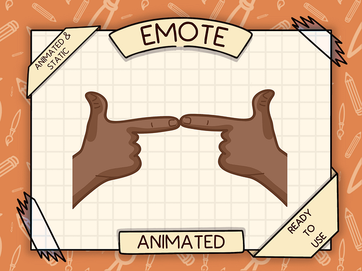 🙋🏽‍♂️ UWU FINGERS – Animated Emote 🥺👉👈 product image (1)