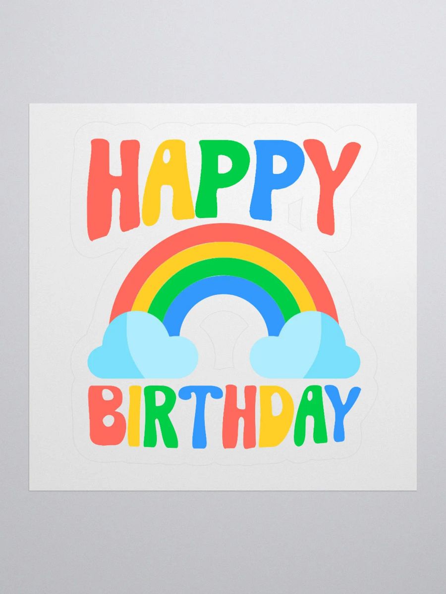 Happy Birthday (Rainbow) Sticker product image (1)