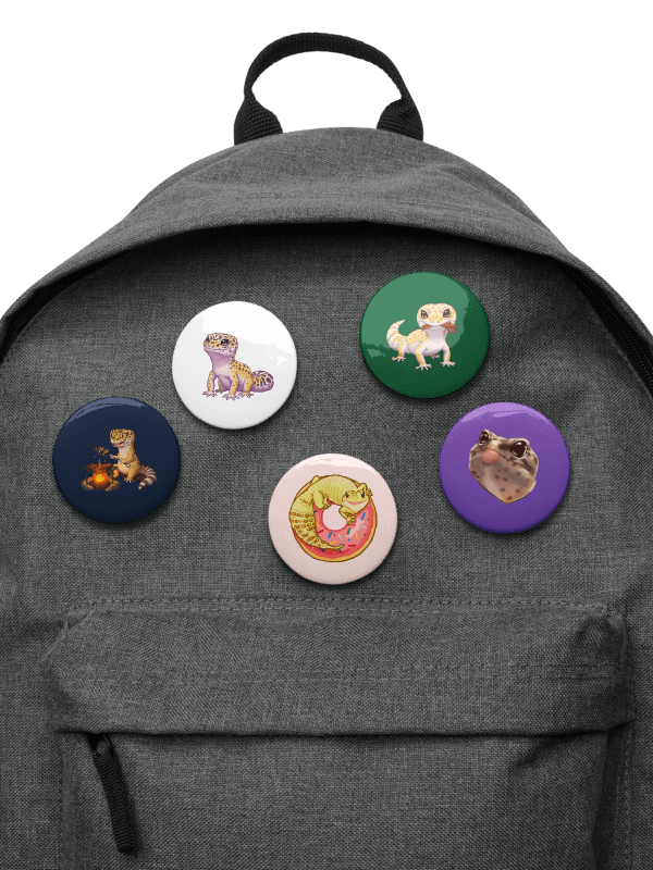 Leopard Gecko Badge (5 PACK) product image (5)