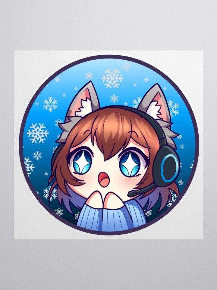 Let it Snow Cat Sticker product image (1)