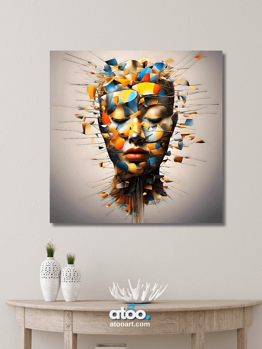 Understanding Women | Abstract Approach | Canvas Artistic Painting product image (3)
