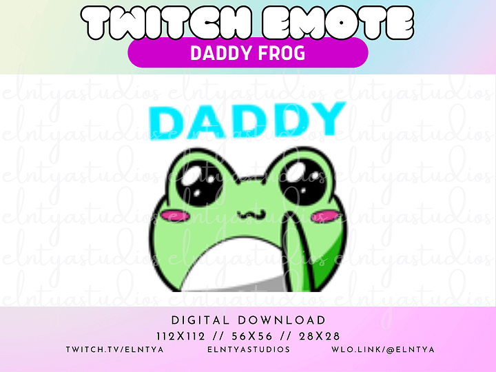 DADDY Kawaii Frog Emote product image (1)