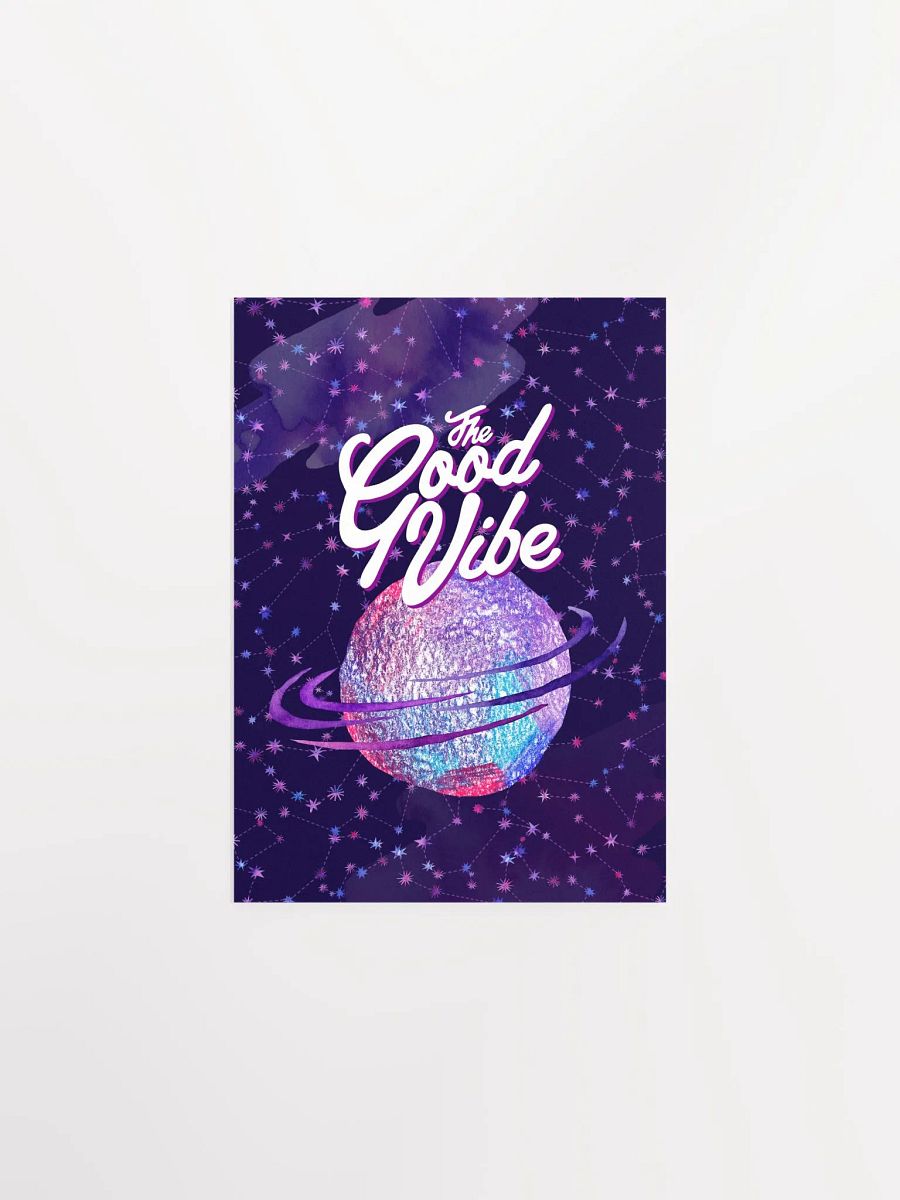 Good vibe [neon/synthwave/vaporwave/watercolor] — aesthetic watercolor poster, neon space poster, retrowave poster, motivation quotes product image (6)
