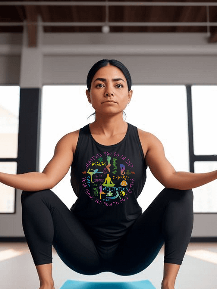 Yoga Meditation Trainer Chakra Asanas Yogi Class Tanktop product image (2)