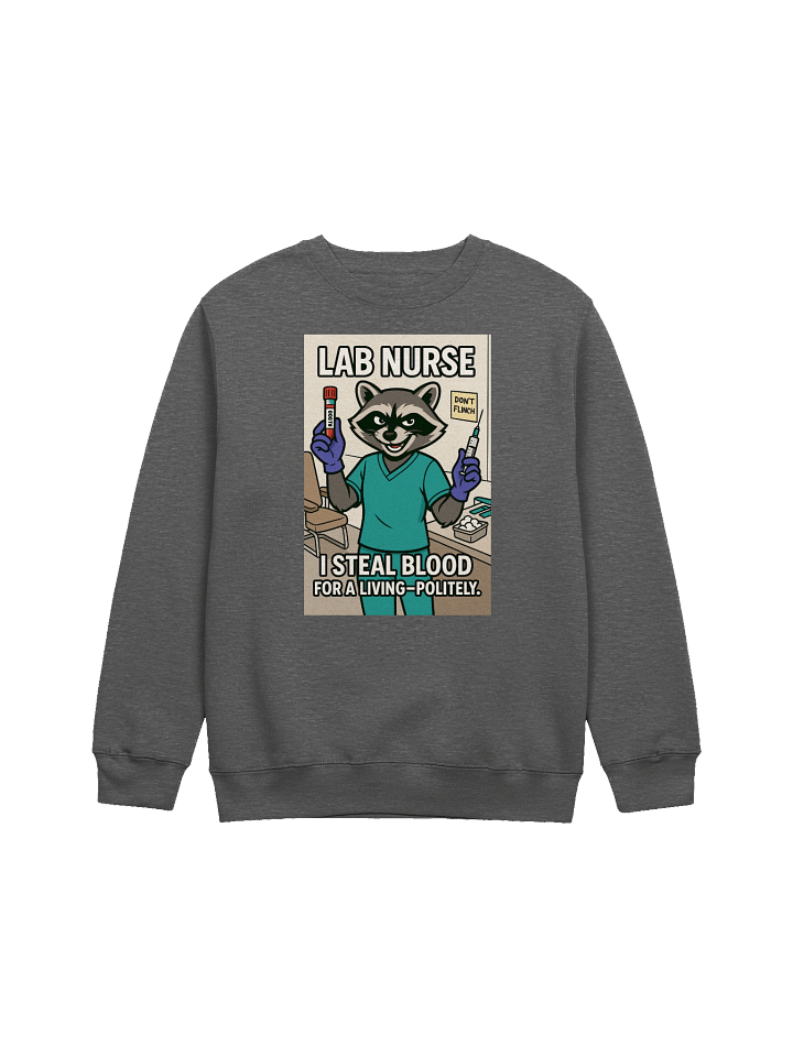Lab Nurse Raccoon Crewneck Sweatshirt product image (4)