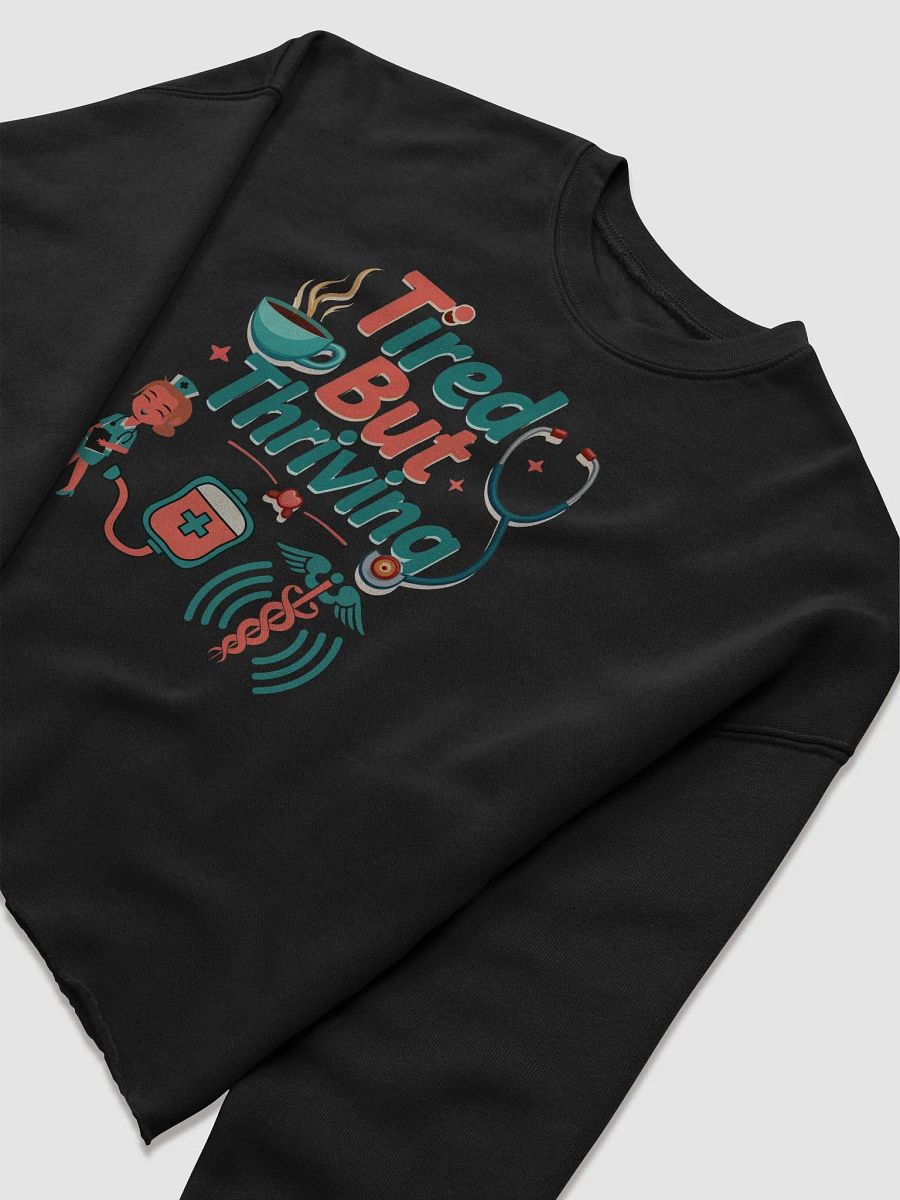 Tired But Thriving Fleece Crop Sweatshirt product image (13)