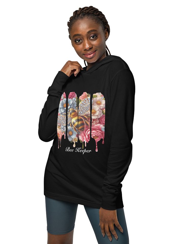 Hooded Long Sleeve Tee Bee Keeper Bling Bling | Cute Beekeeper Gift product image (1)
