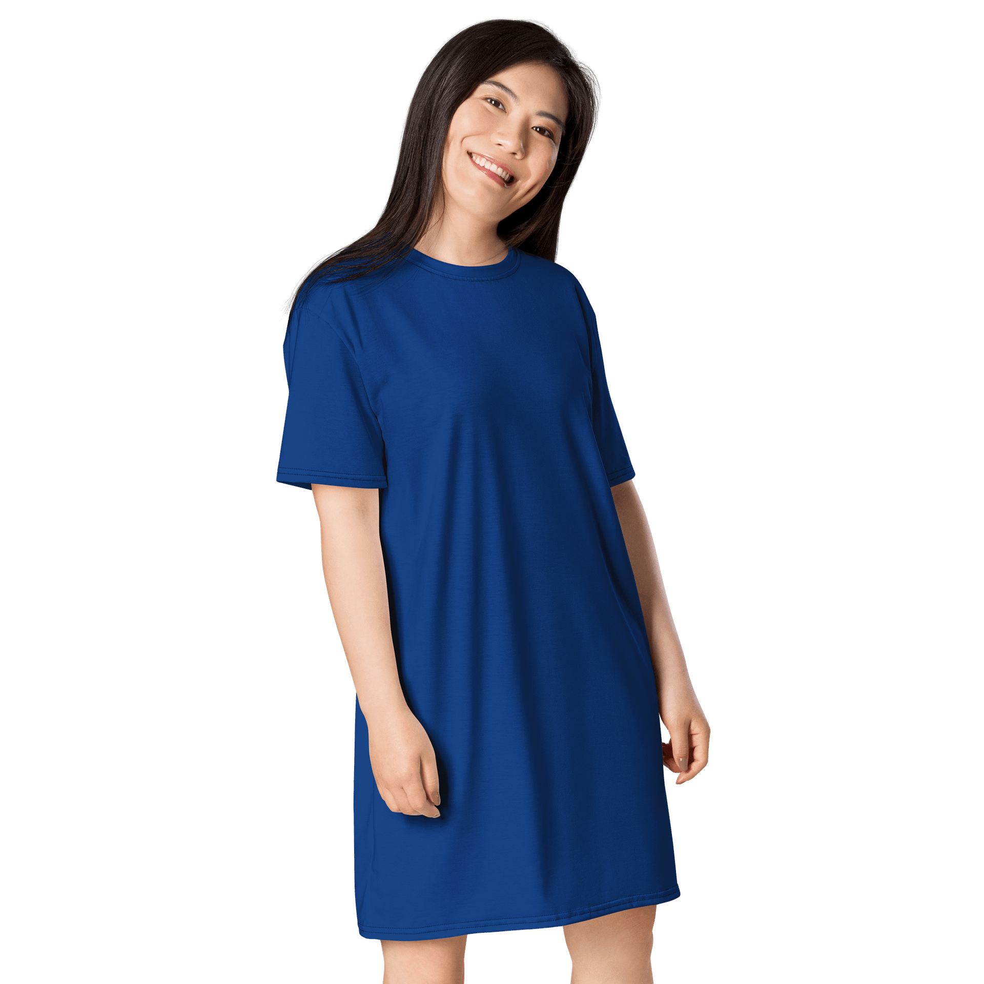 Oversized T-Shirt Dress - Rich Dark Cerulean, Sizes 2XS-6XL product image (4)
