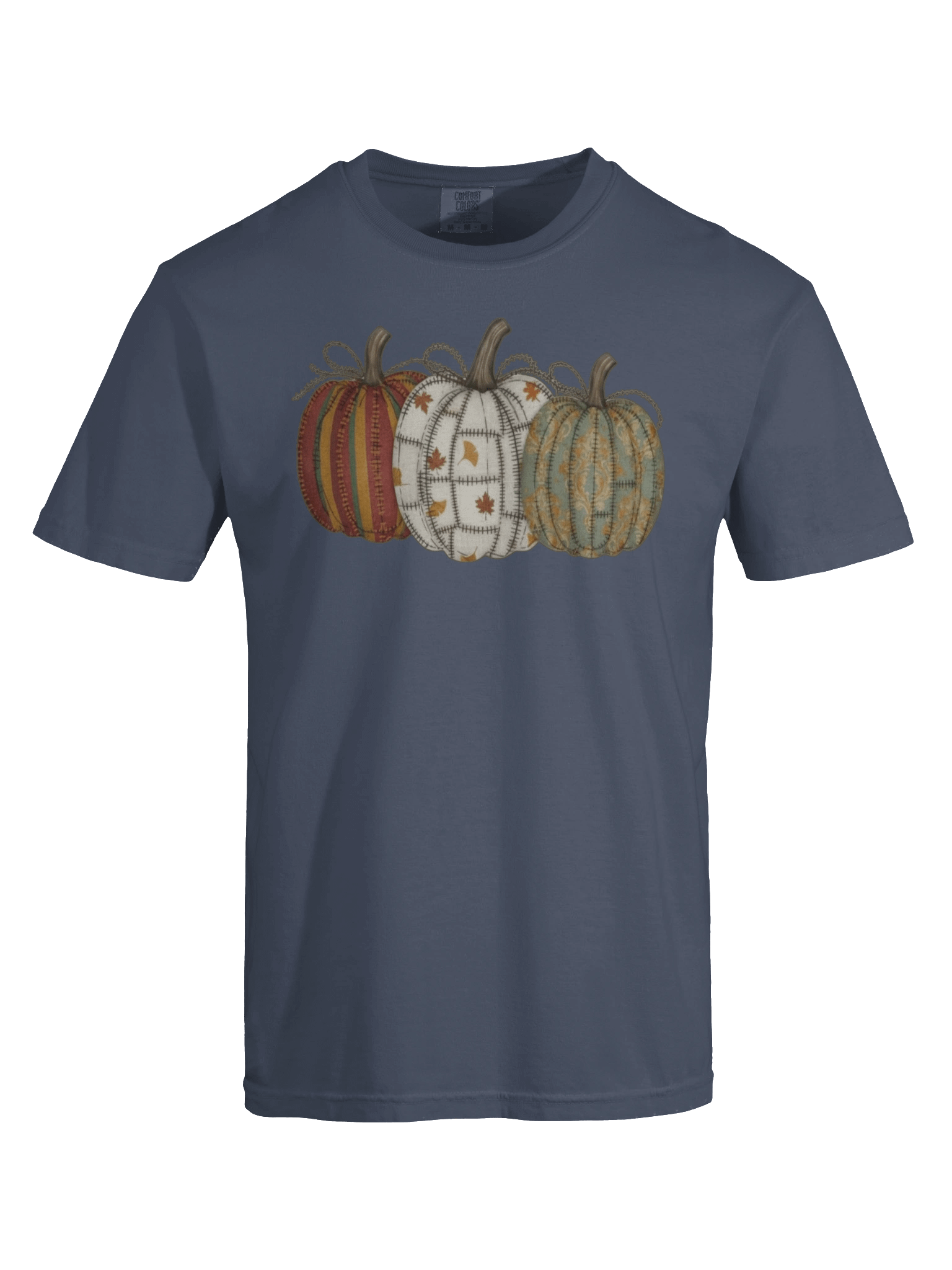 Cozy Patchwork Look Shirt – Vintage Fall Look | Warm Seasonal Tee product image (48)