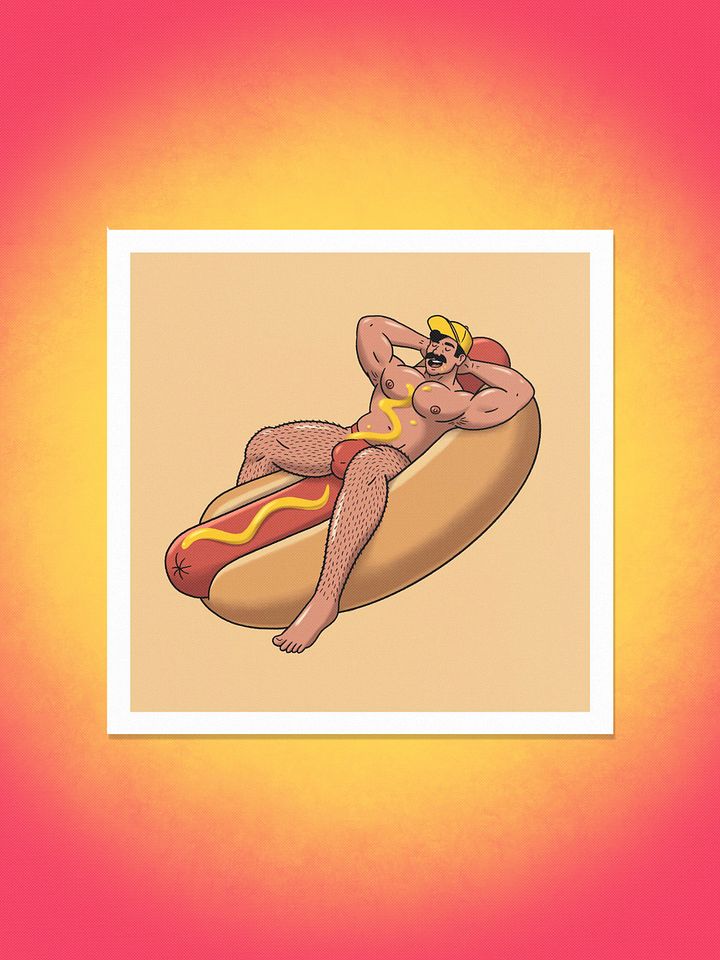 Hot Dog 10x10 Print product image (1)