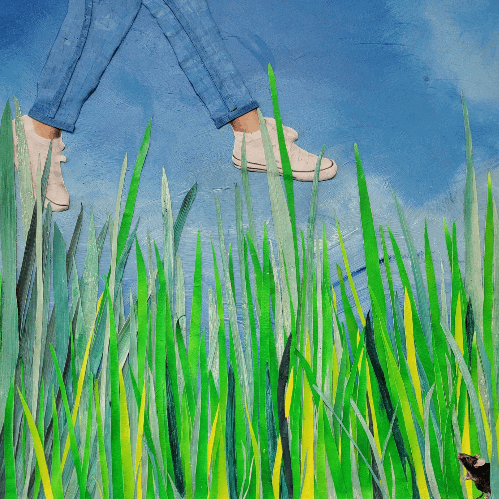 The Landing - Mixed Medium Art - 36x36 product image (3)