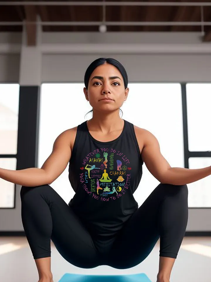 Yoga Meditation Trainer Chakra Asanas Yogi Class Tanktop product image (2)
