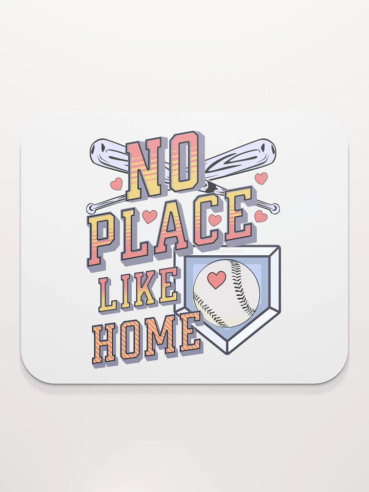 No Place Like Home Baseball Run Hearts Mouse Pad product image (1)