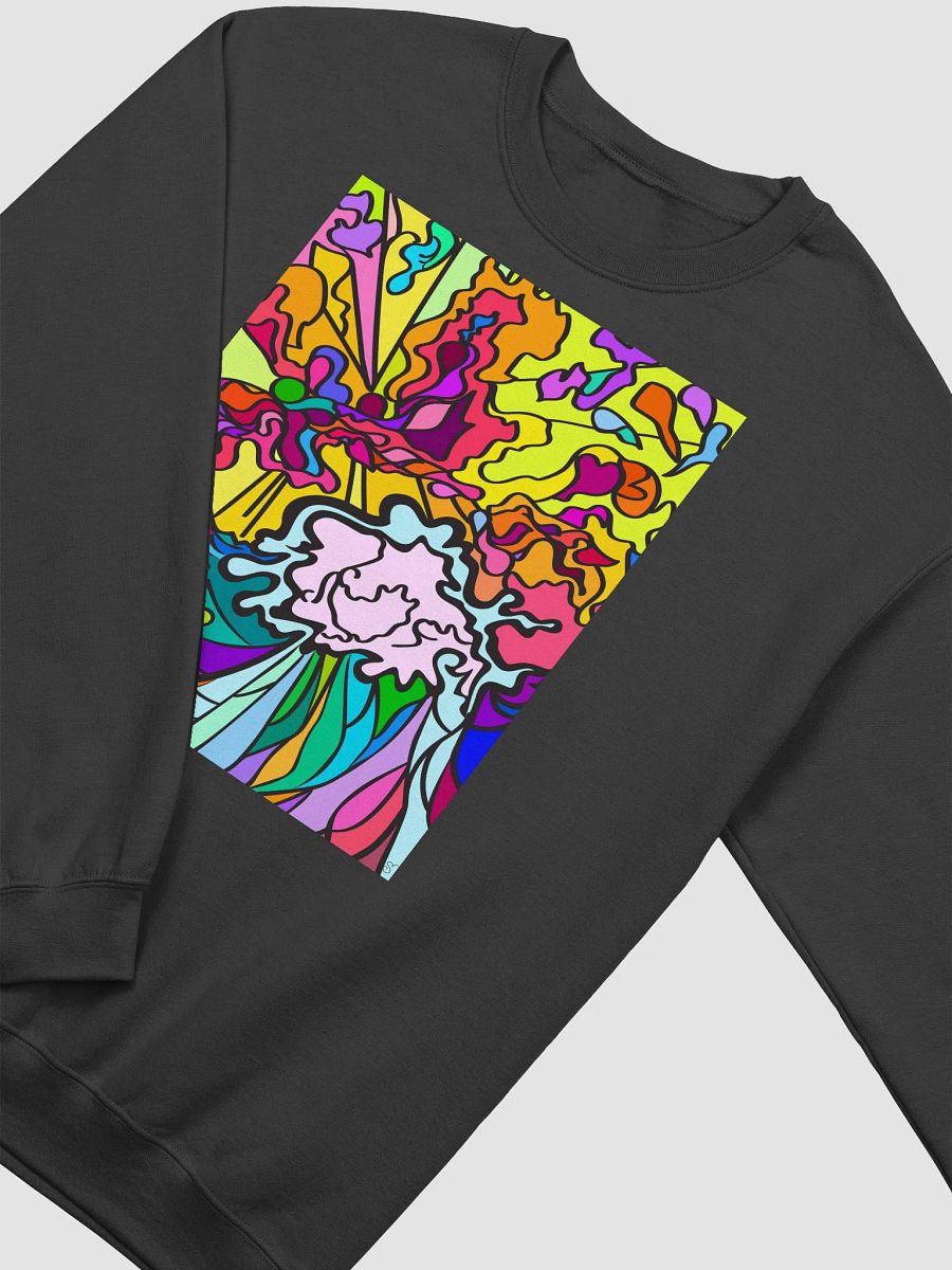 Vibrant Swirls Unisex Crewneck Sweatshirt - Wave at Sunset product image (3)