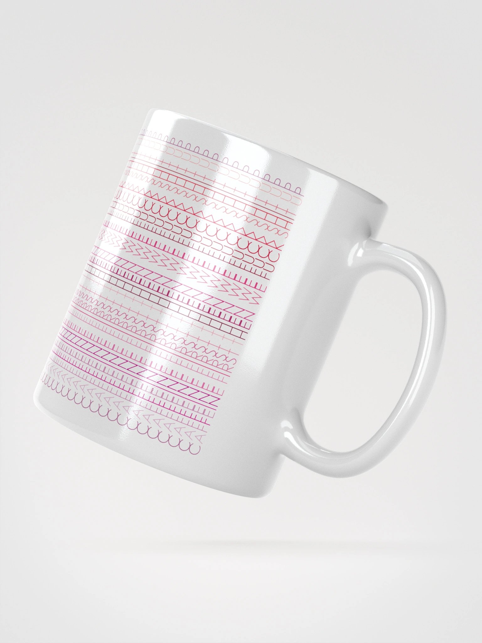 Caffeine 1st Hidden Message White Glossy Mug product image (7)