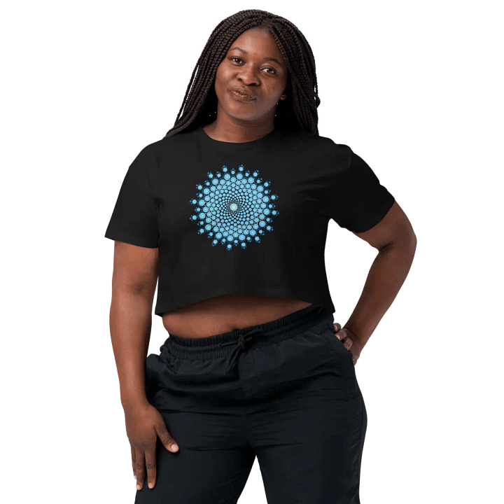 Blue Dot Mandala Women's Crop Top product image (1)