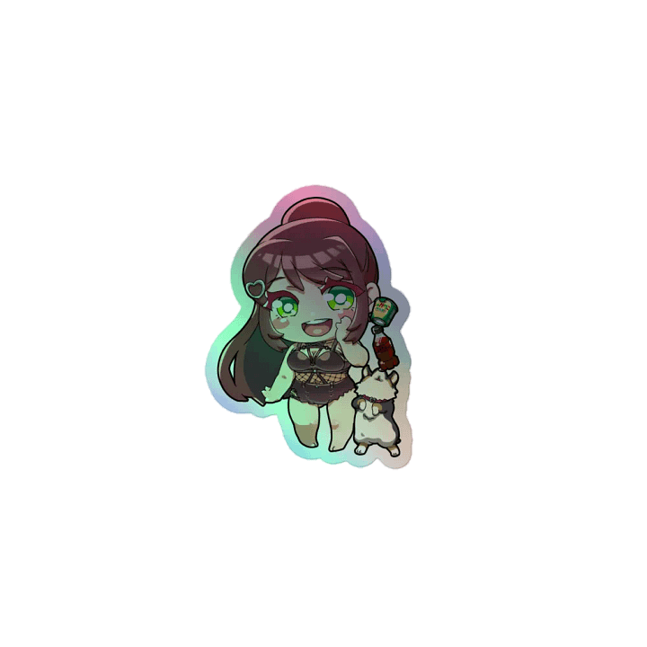 'Mamimi & Booker' Holographic Sticker product image (1)