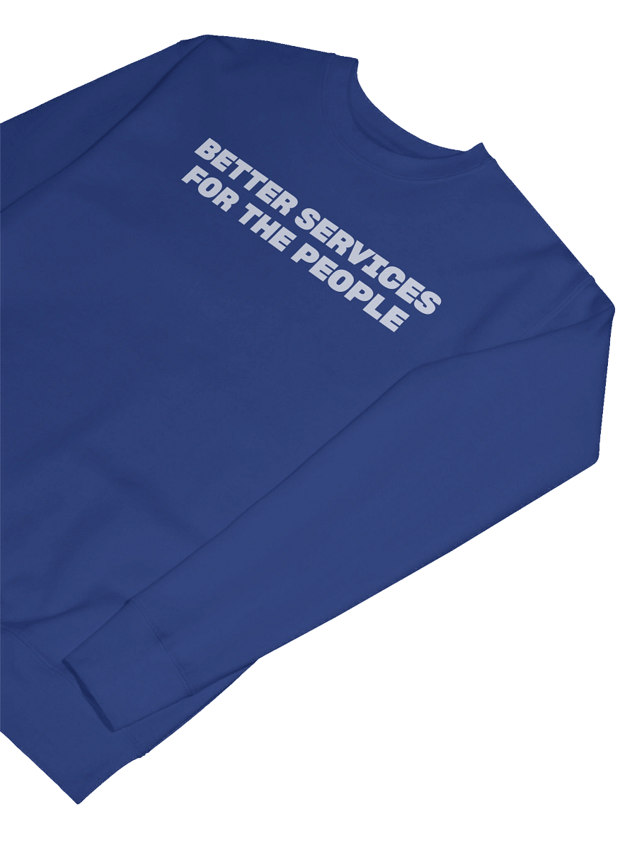 Better Services for the People Multilingual Crewneck product image (7)