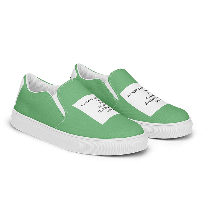 Team work makes the dream work Men's Slip-On Canvas Shoes product image (2)