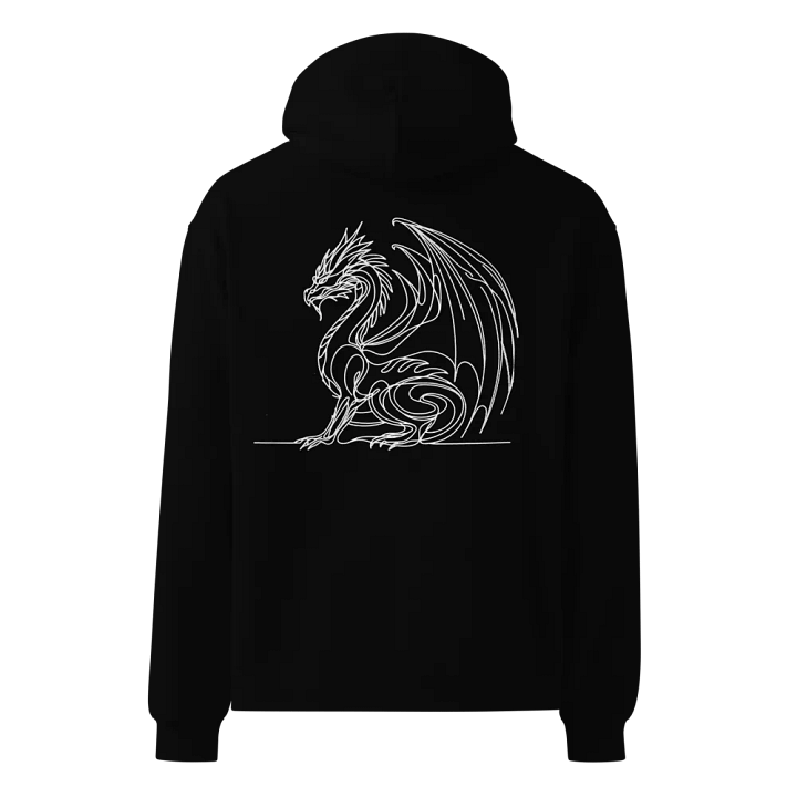 Mythical Dragon Line Art Design Oversized Hoodie product image (1)