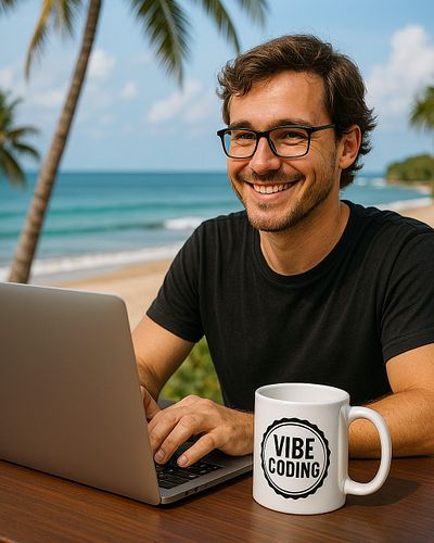Kickstart your day with the ultimate engineer swagger – the Cool Coder Good Vibes Mug! 😎💻 This chill coder, rocking shades, a...