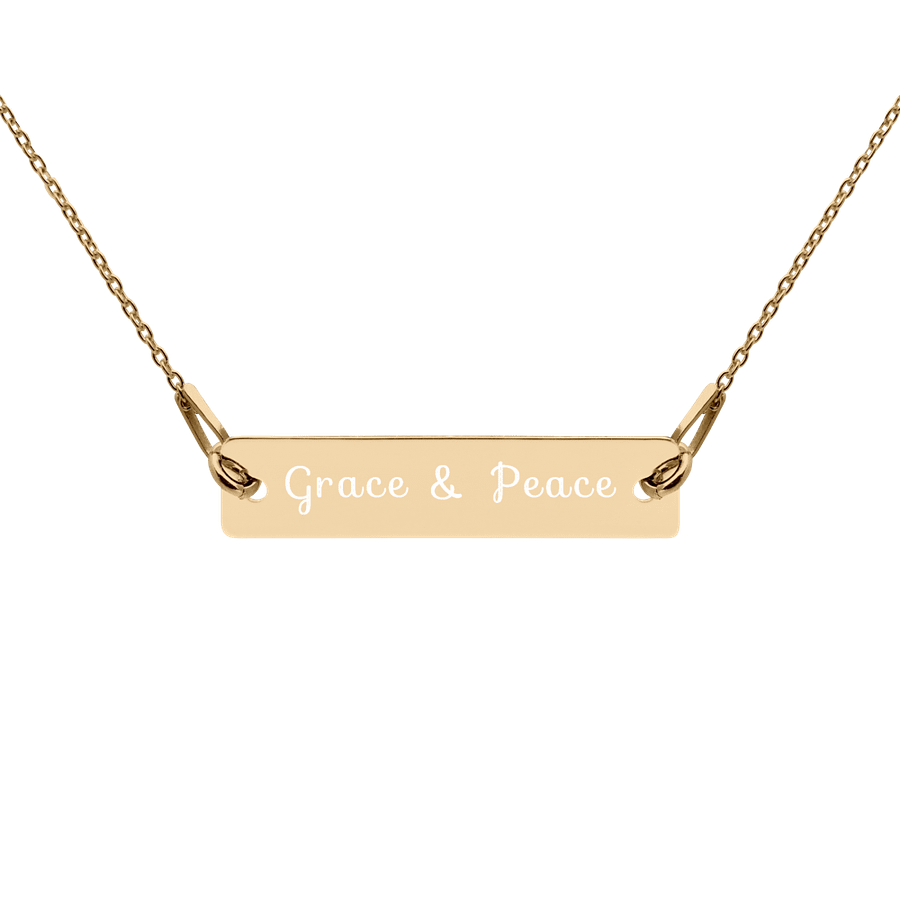 Grace and Peace Bar Necklace product image (2)