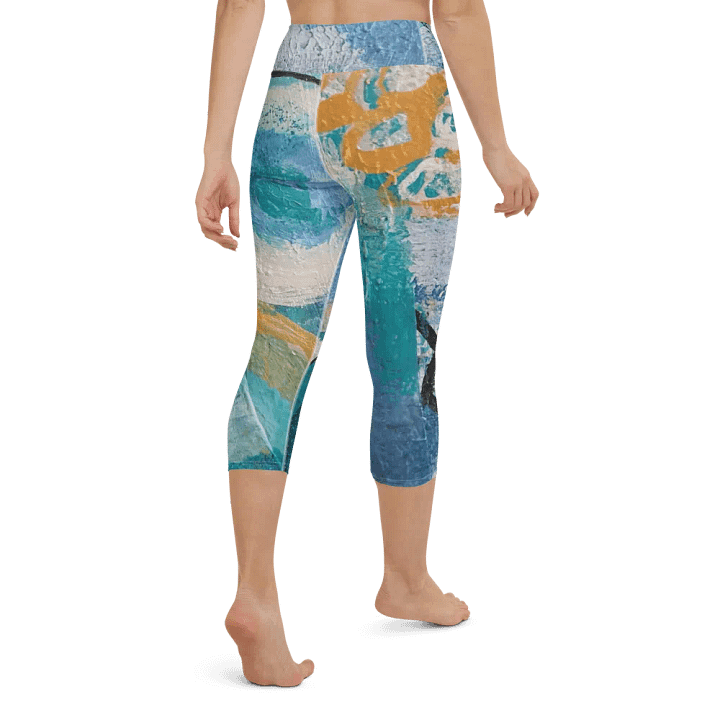 original artwork printed on yoga sports capri legginsg product image (2)