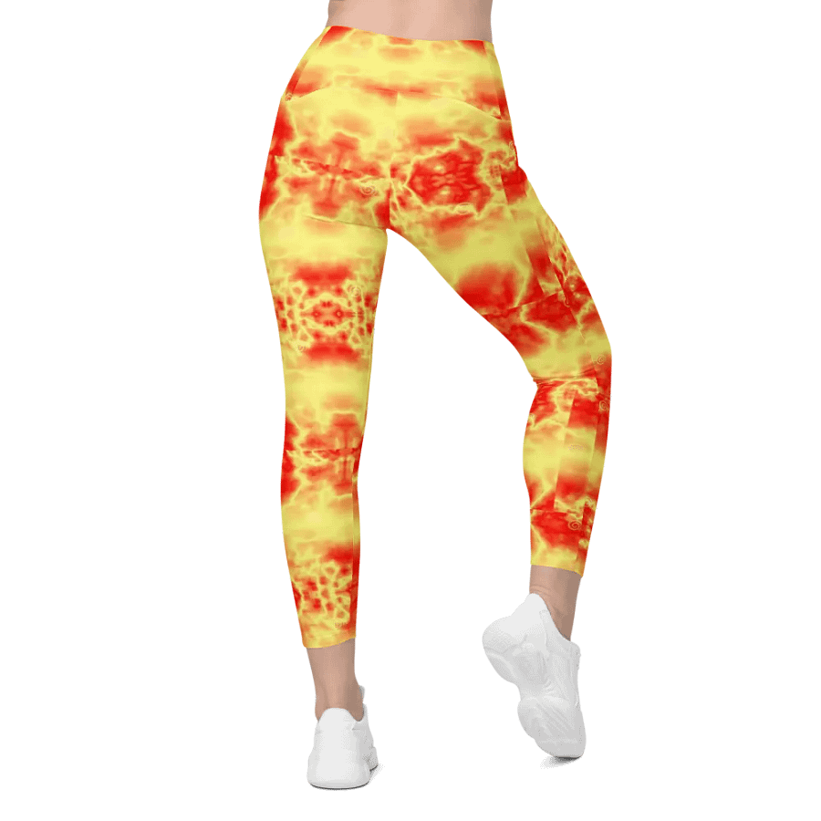 Orange Crush Leggings with Pockets product image (3)
