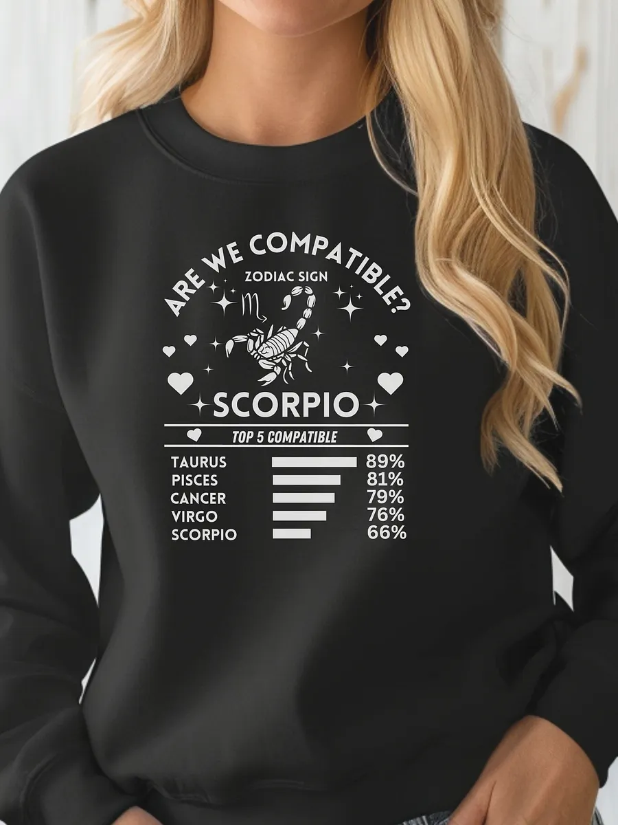 Scorpio Zodiac Sign Romantic Compatibility - Lane Seven Premium Crewneck Sweatshirt product image (1)