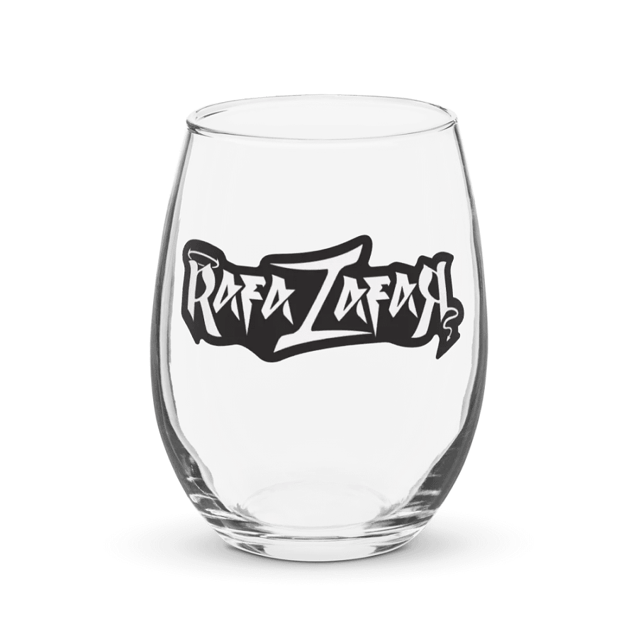 RafaZafar Logotext Stemless Wineglass (outlined) product image (1)