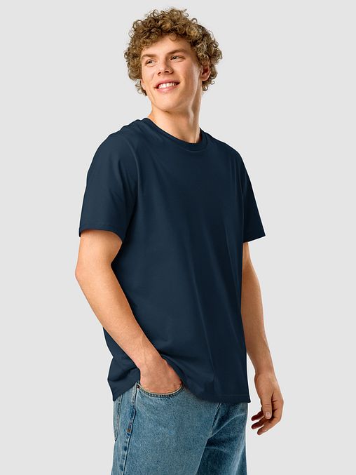Photo showing Stanley/Stella Unisex Organic Ribbed Neck T-Shirt