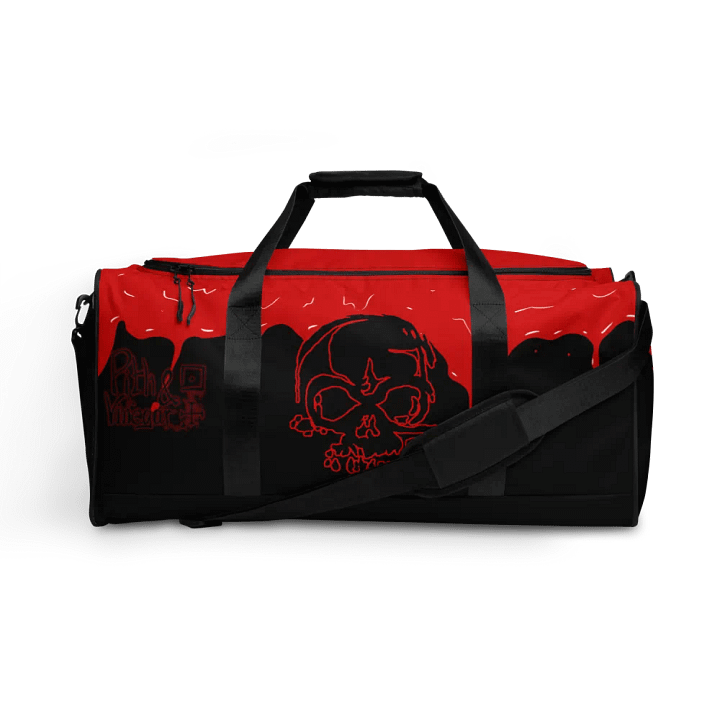 Skull and blood duffle bag product image (1)