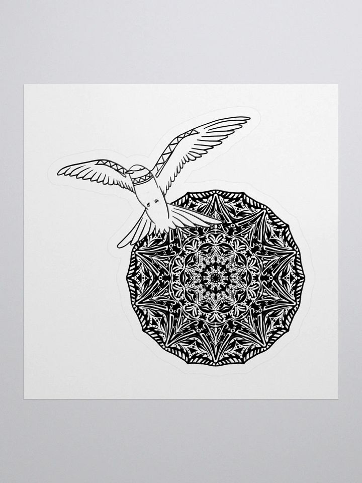 Ornate Monochrome Medallion Stickers product image (1)