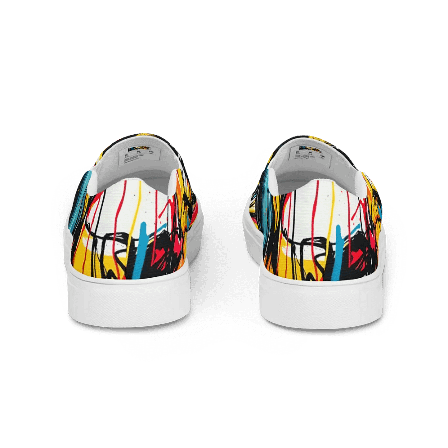 Vibrant Pop Art Women's Slip-On canvas shoes product image (4)